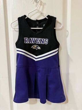 NFL Ravens Girls Black & Purple Cheer Tank Dress